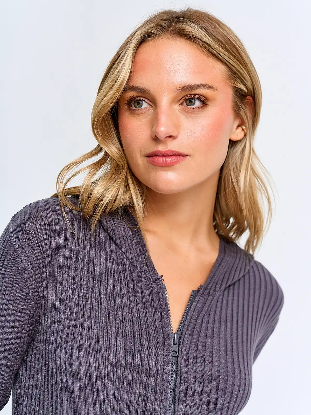 CARDIGAN MUJER INDEX CAPUCHA - 3