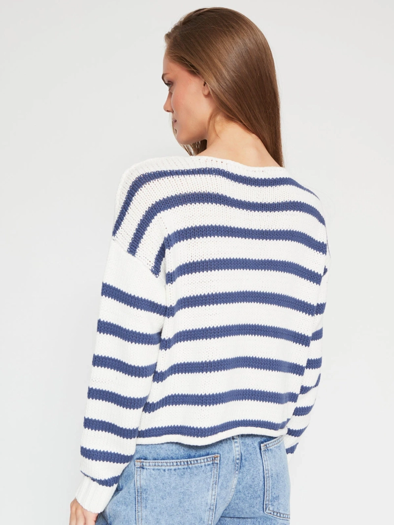 SWEATER MUJER INDEX ALGODÓN MANGA LARGA BÁSICO - 2