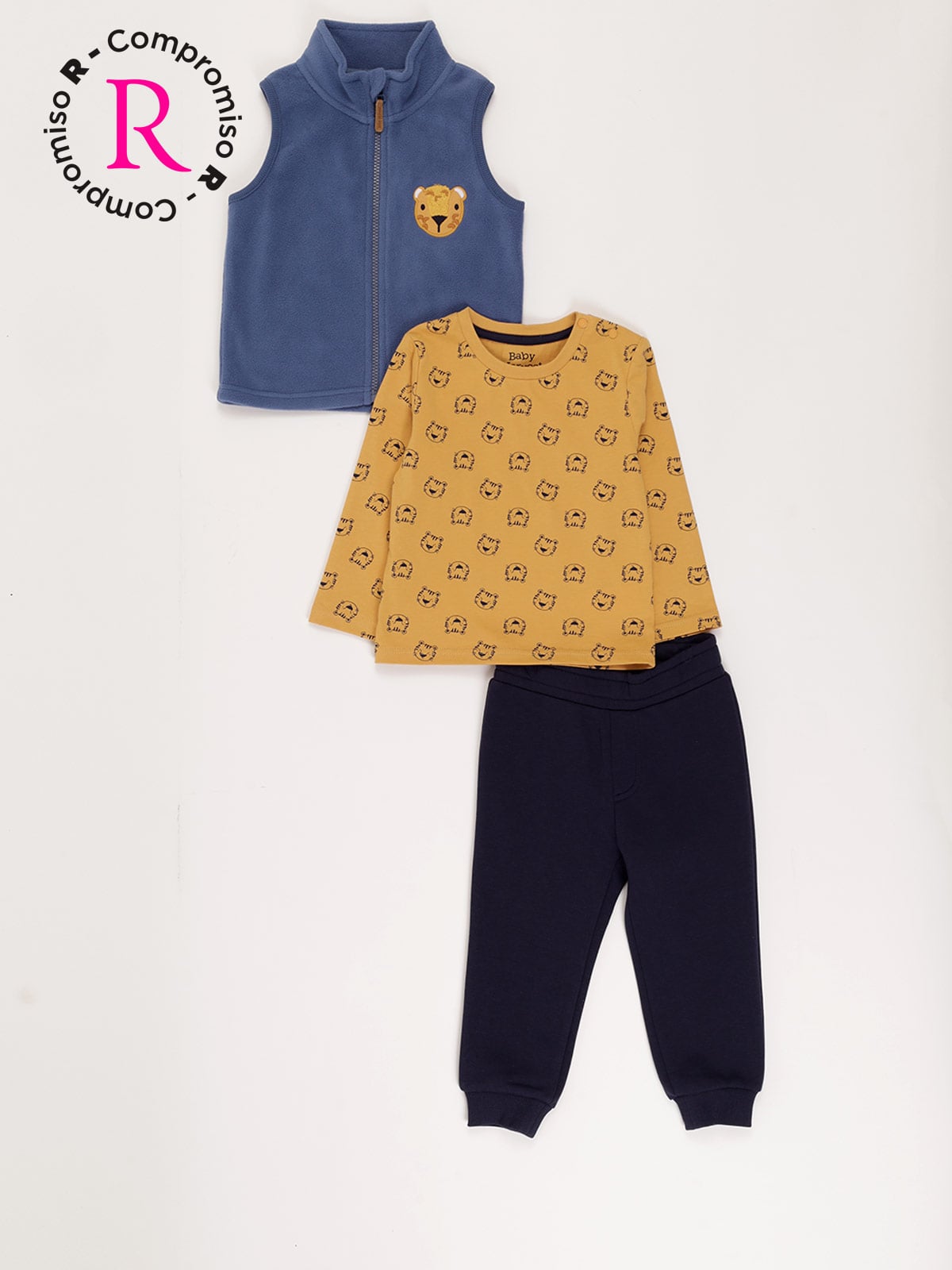 CONJUNTO NIÑO BABY HARVEST MICROPOLAR LARGO - 1