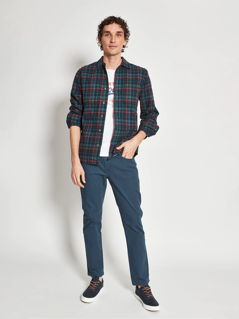 CAMISA HOMBRE AEROPOSTALE ALGODÓN MANGA LARGA - 4