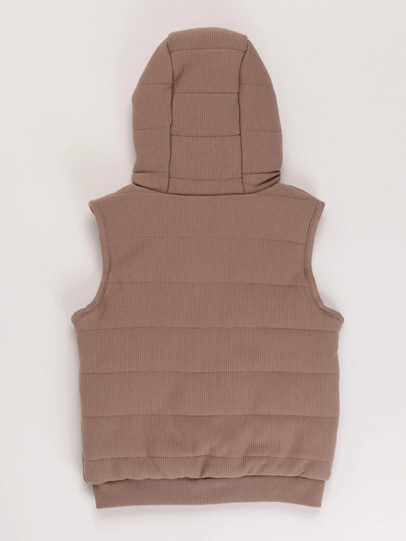 CHAQUETA SIN MANGA ALGODÓN NIÑO BABY HARVEST CON CAPUCHA - 2