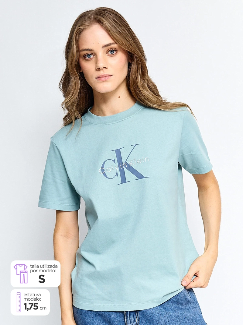 POLERA MUJER CALVIN KLEIN ALGODÓN  - 1