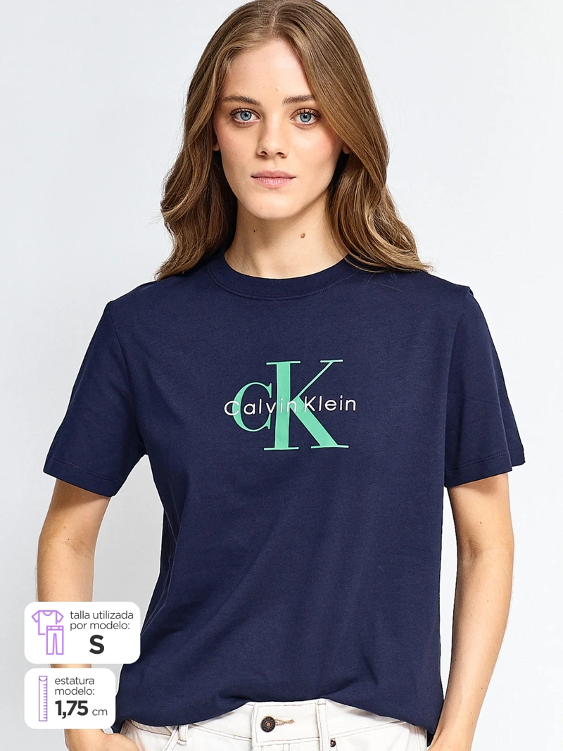 POLERA MUJER CALVIN KLEIN ALGODÓN  - 1
