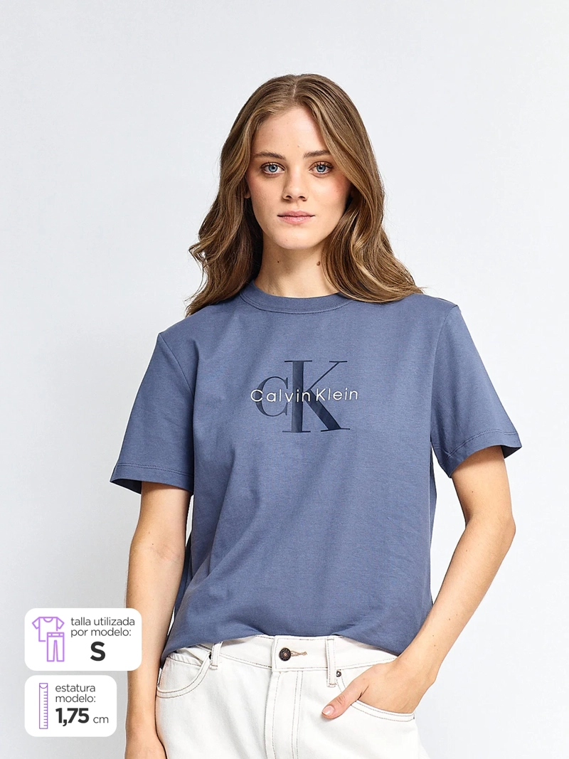 POLERA MUJER CALVIN KLEIN ALGODÓN  - 1