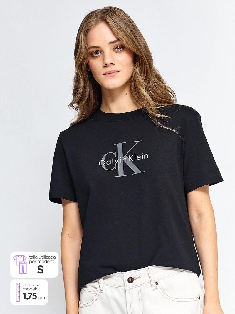 POLERA MUJER CALVIN KLEIN ALGODÓN