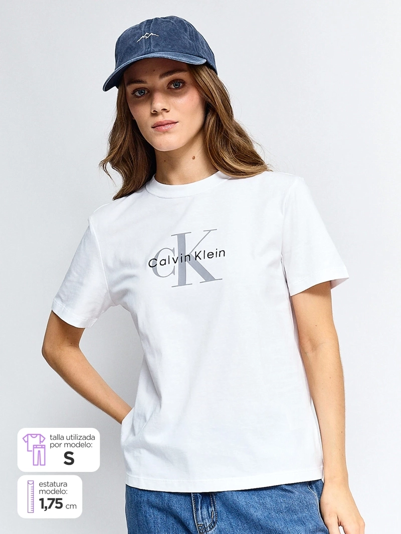 POLERA MUJER CALVIN KLEIN ALGODÓN