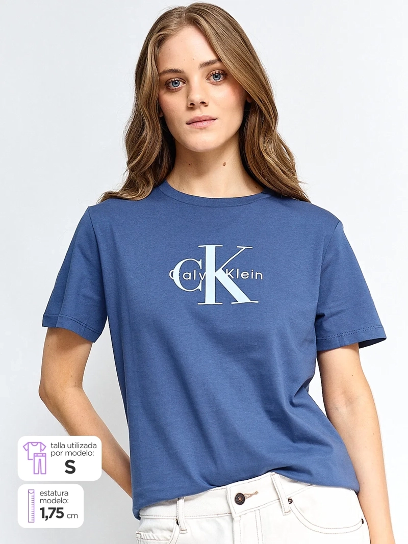 POLERA MUJER CALVIN KLEIN ALGODÓN  - 1