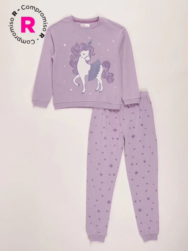 PIJAMA NIÑA HARVEST UNICORNIO - 1