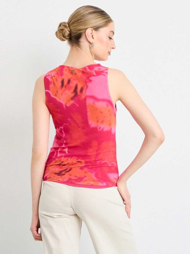 POLERA MUJER IO MALLA ESTAMPADA NUDO - 3