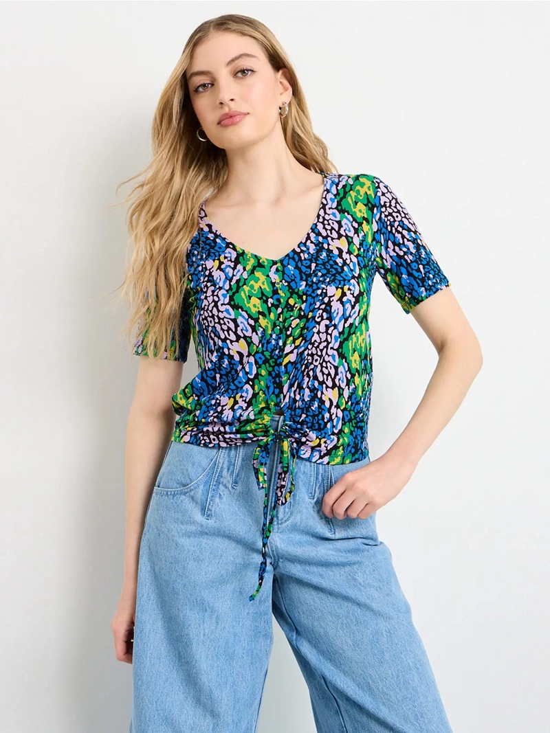POLERA MUJER IO RIB RECOGIDO - 1