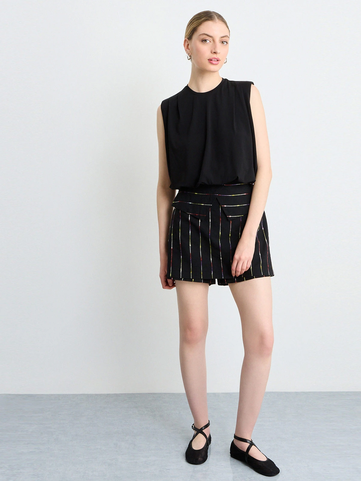 FALDA SHORT MUJER IO ALGODÓN  - 4