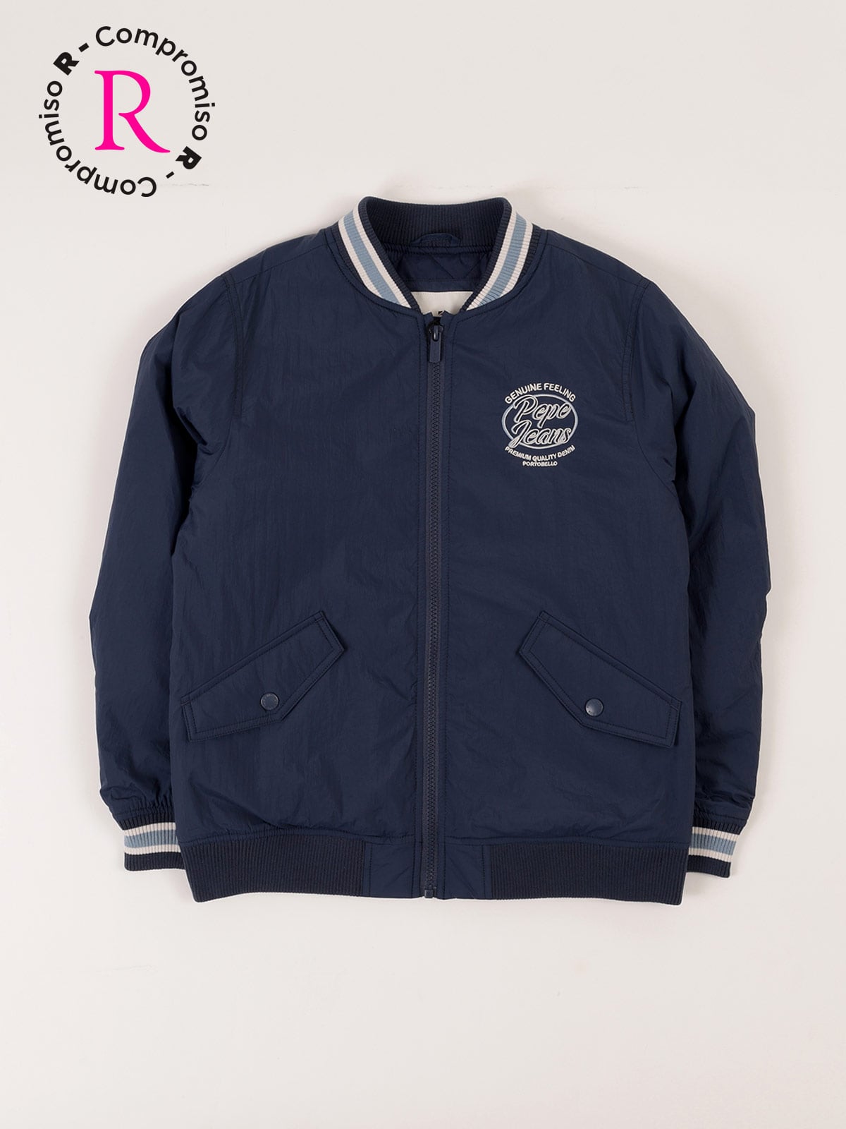 CHAQUETA NIÑO PEPE JEANS CRINCKLE MANGA LARGA - 1