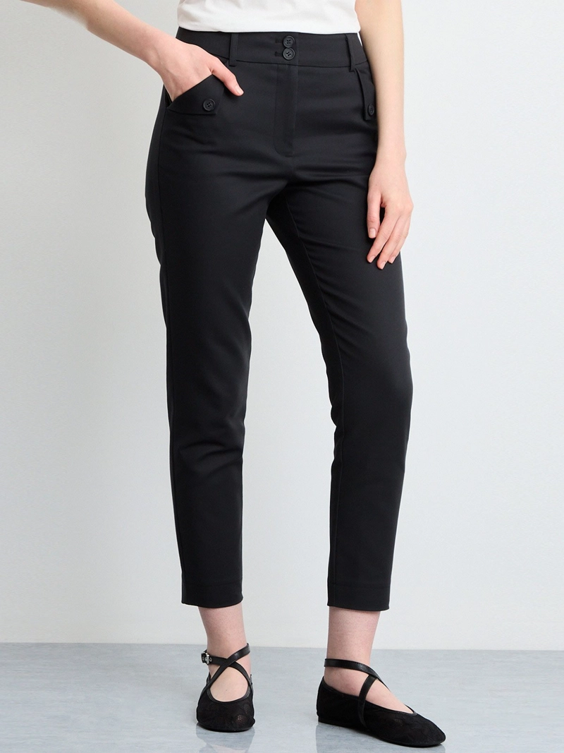 PANTALÓN MUJER IO SKINNY ALGODÓN BÁSICO GABARDINA - 1