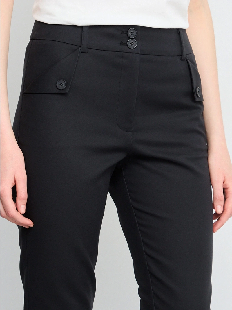 PANTALÓN MUJER IO SKINNY ALGODÓN BÁSICO GABARDINA - 3