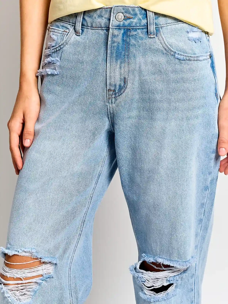 JEANS MUJER AEROPOSTALE ALGODÓN ROTURA - 4