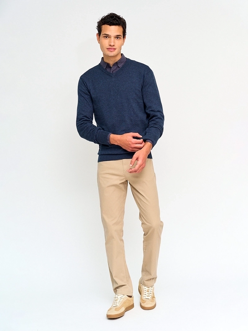 SWEATER HOMBRE MARQUIS ALGODÓN CUELLO EN V - 4