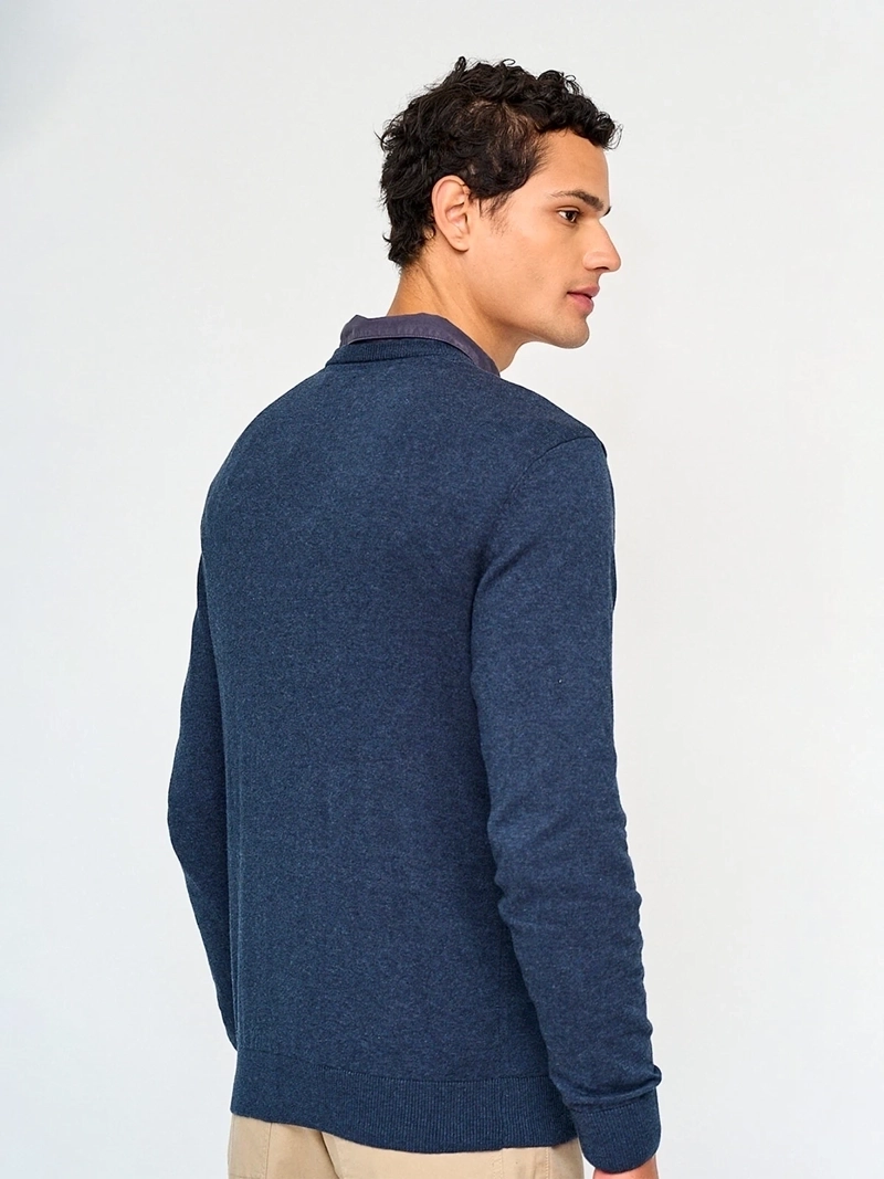SWEATER HOMBRE MARQUIS ALGODÓN CUELLO EN V - 2
