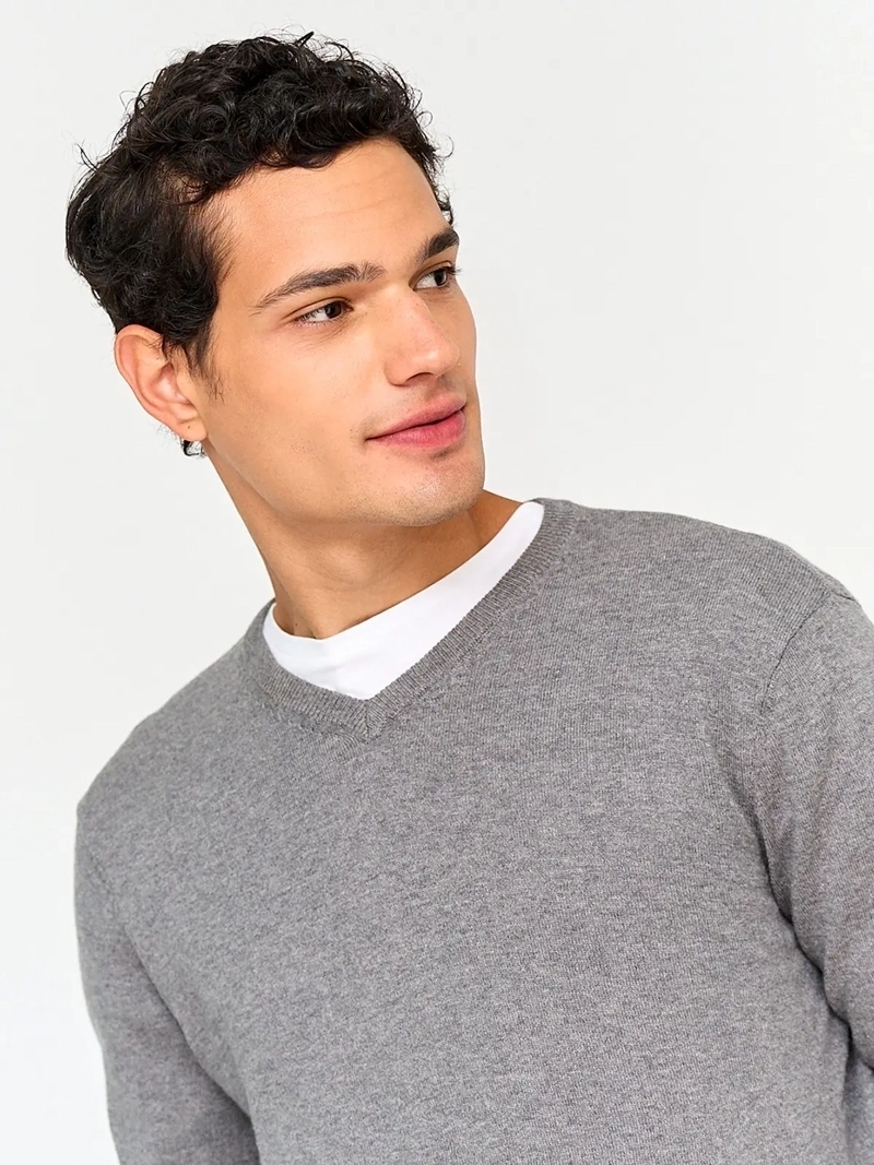 SWEATER HOMBRE MARQUIS ALGODÓN CUELLO EN V - 3
