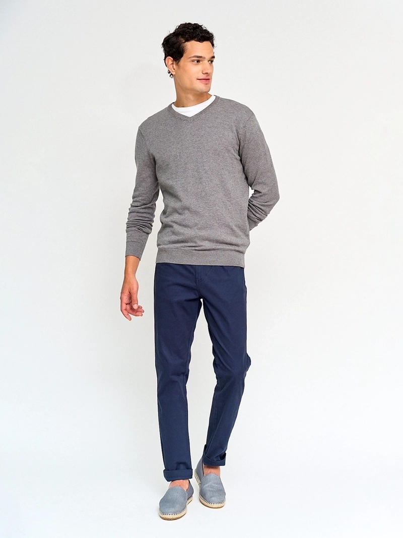SWEATER HOMBRE MARQUIS ALGODÓN CUELLO EN V - 4