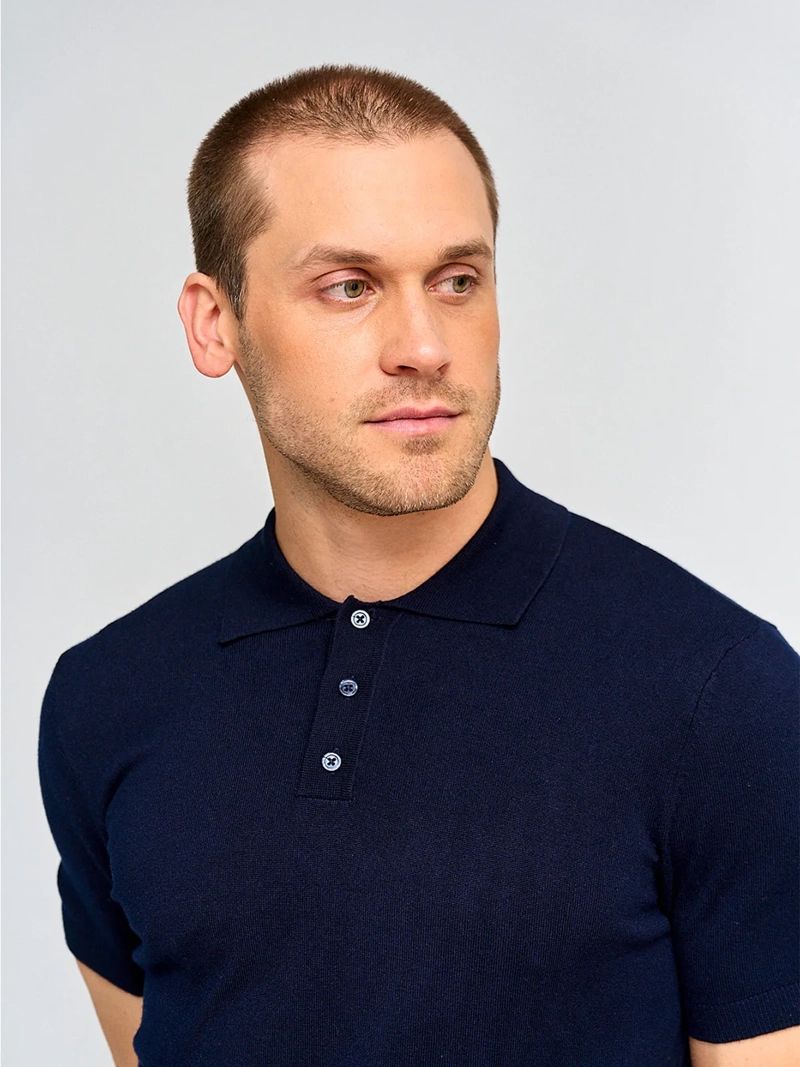 POLERA HOMBRE MARQUIS MANGA CORTA TEJIDA BOTONES - 3