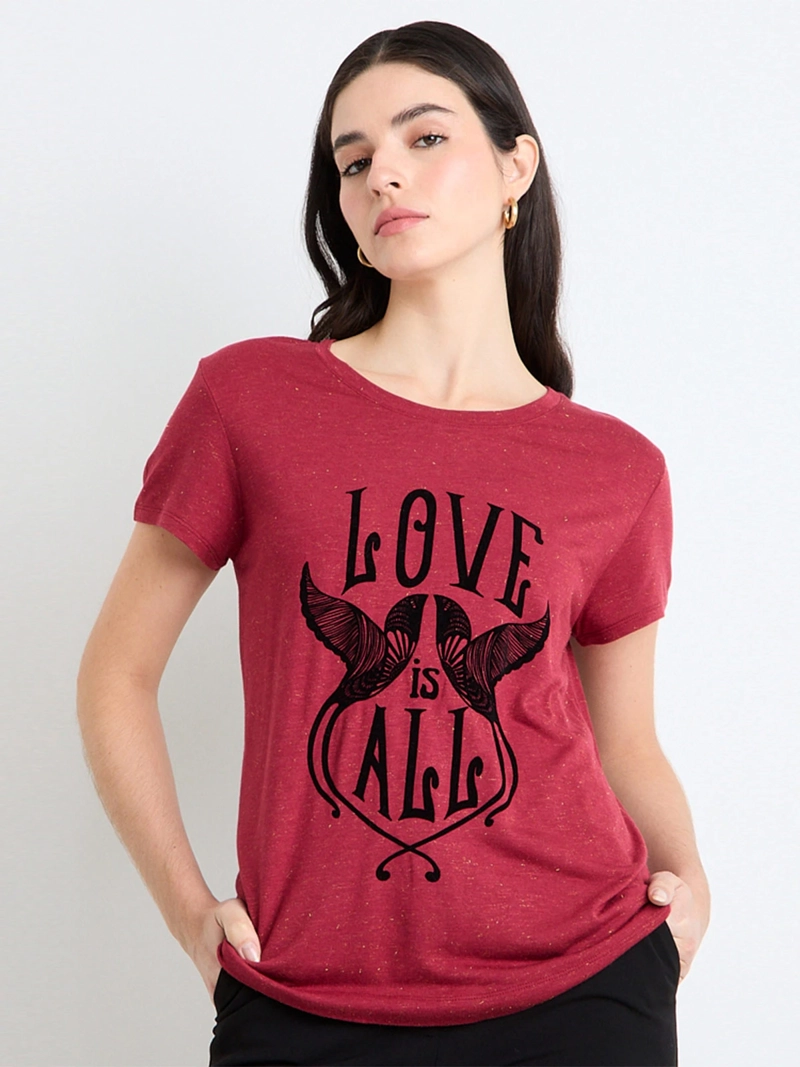 POLERA MUJER ASH CUELLO REDONDO MANGA CORTA - 1