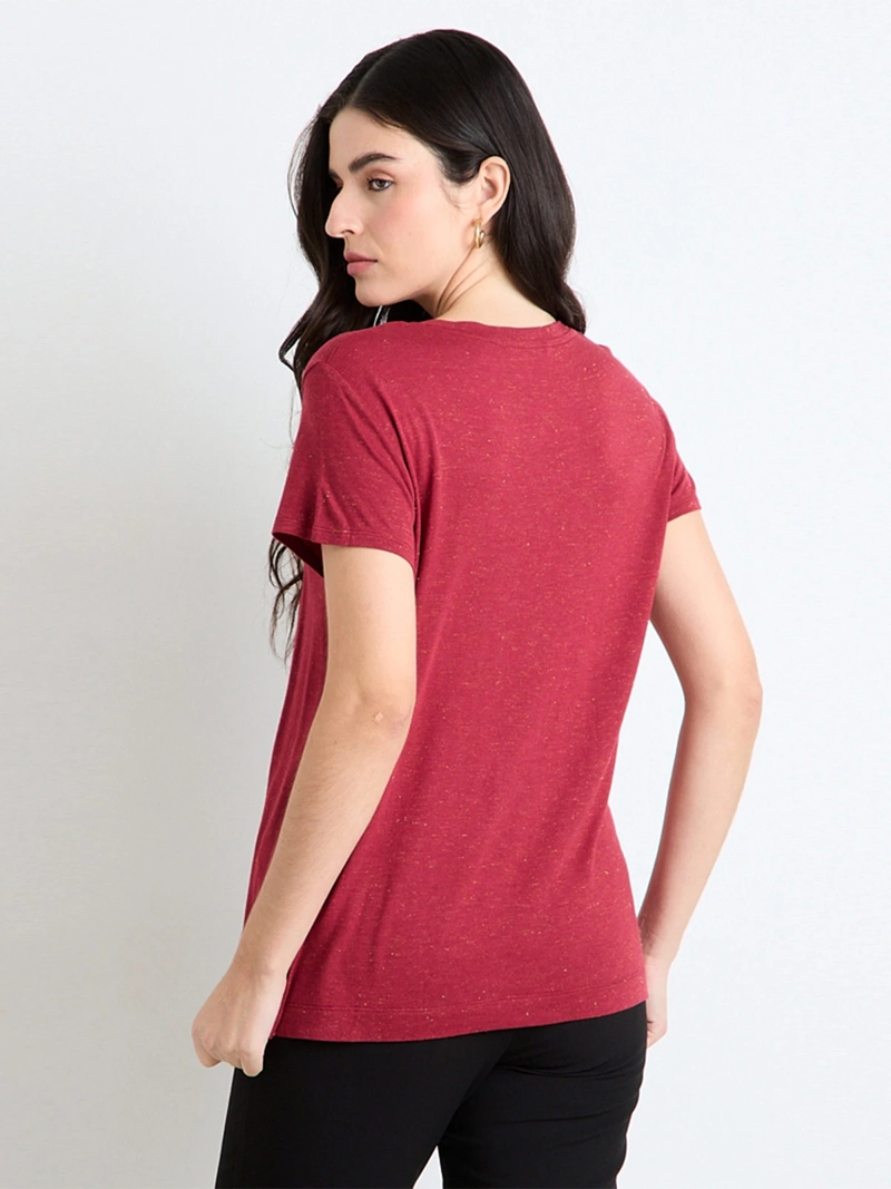 POLERA MUJER ASH CUELLO REDONDO MANGA CORTA - 2