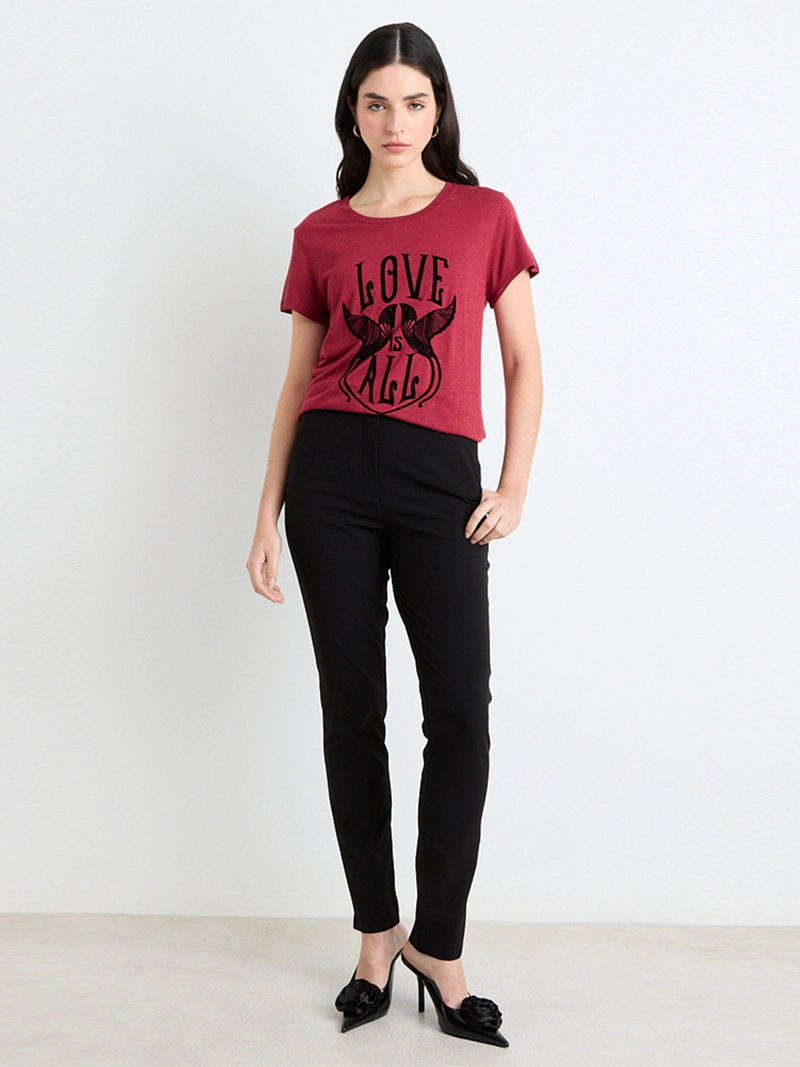 POLERA MUJER ASH CUELLO REDONDO MANGA CORTA - 4