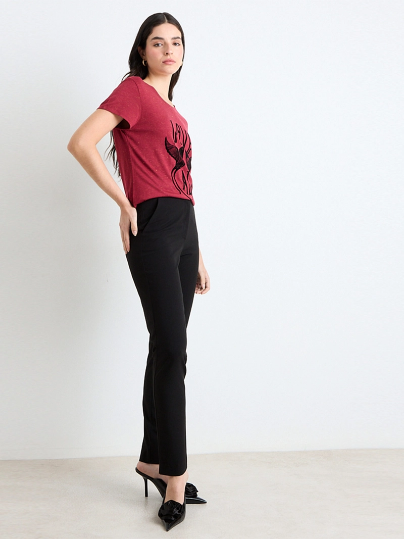 POLERA MUJER ASH CUELLO REDONDO MANGA CORTA - 5