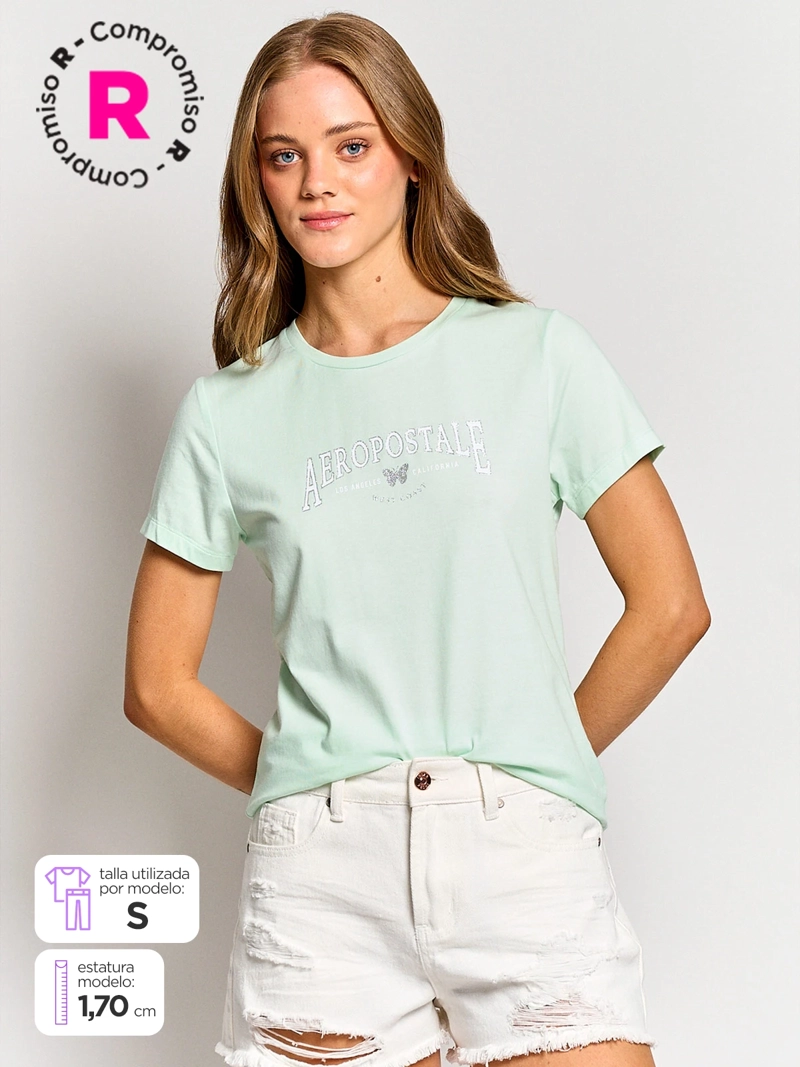 POLERA MUJER AEROPOSTALE ALGODÓN