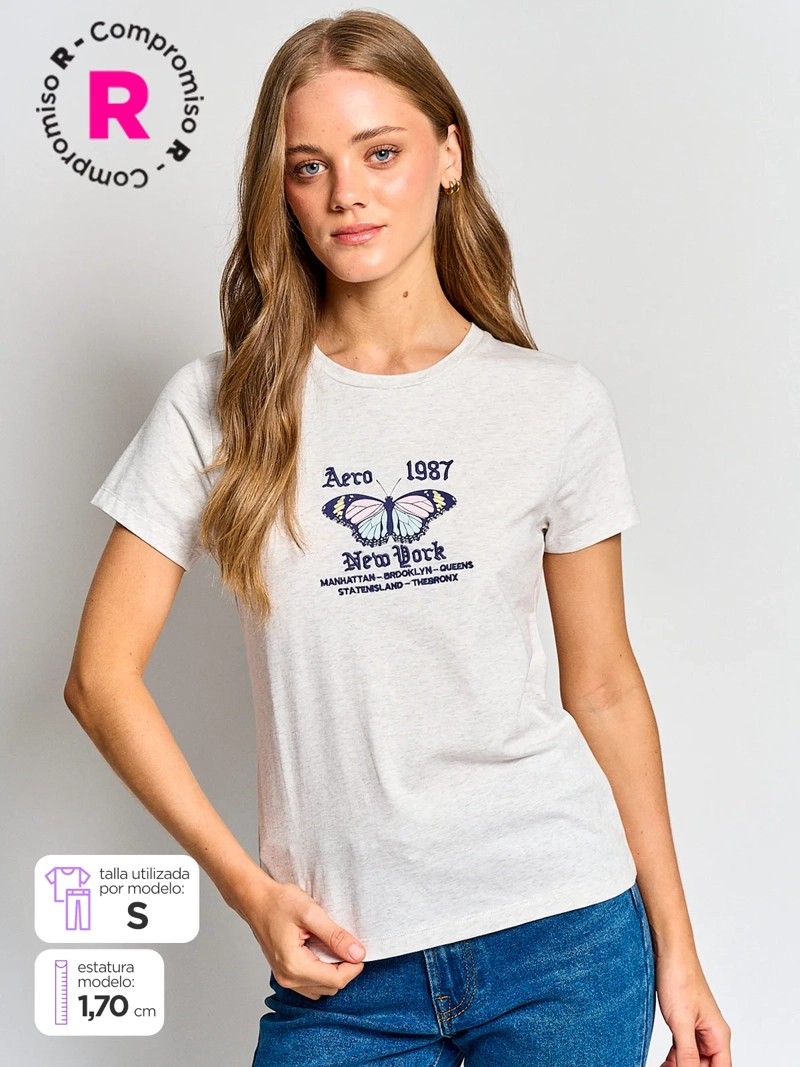 POLERA MUJER AEROPOSTALE ALGODÓN