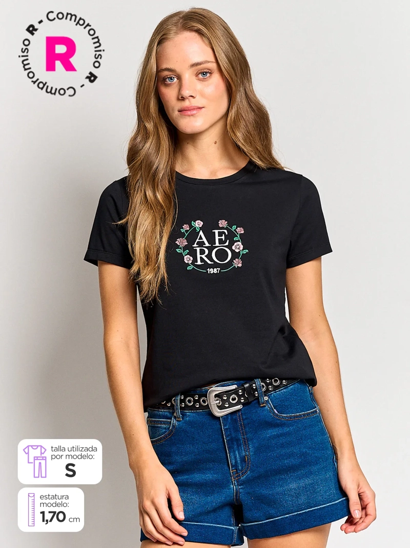 POLERA MUJER AEROPOSTALE ALGODÓN  - 1