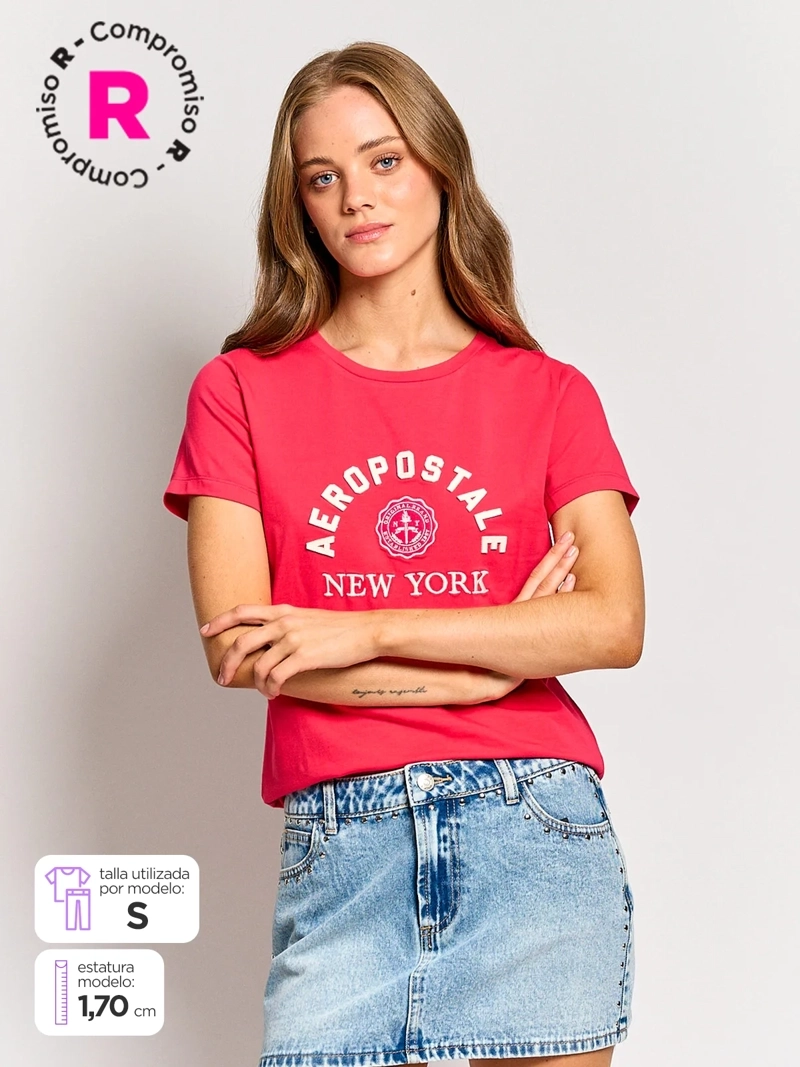 POLERA MUJER AEROPOSTALE ALGODÓN  - 1