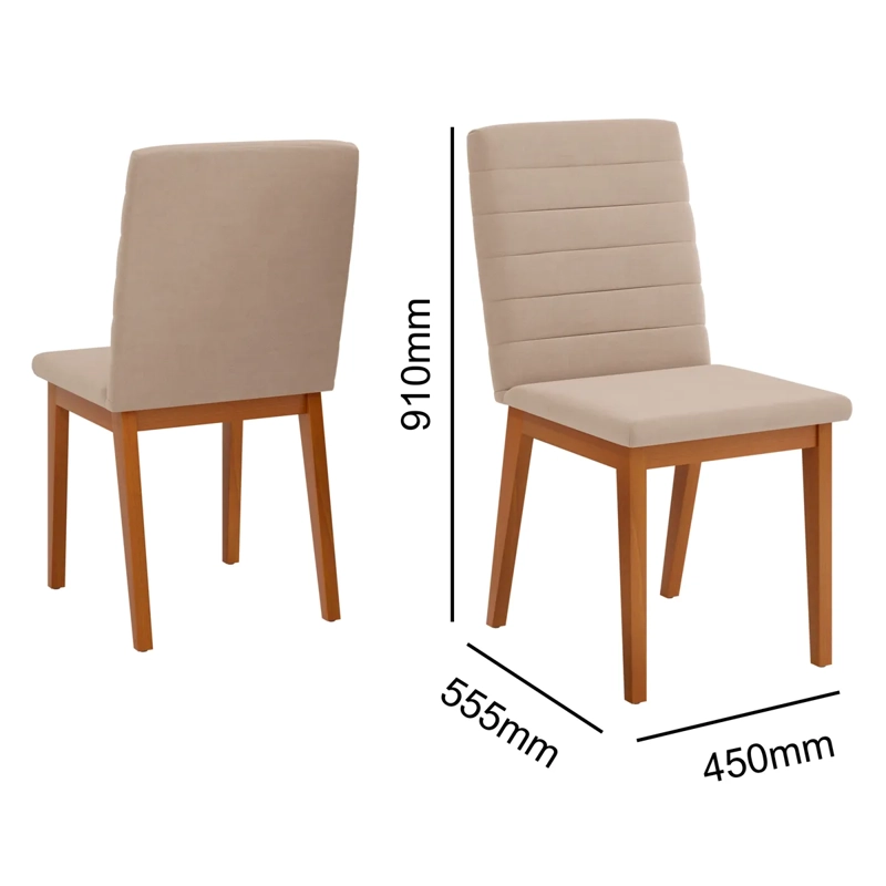 JUEGO DE COMEDOR DI PORETTI DESIGN SOFÍA 8S BEIGE - 3
