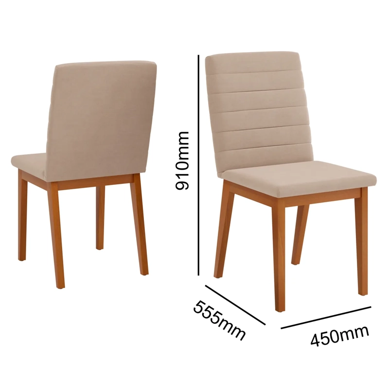 JUEGO DE COMEDOR DI PORETTI DESIGN ZAFIRA 8S BEIGE - 3