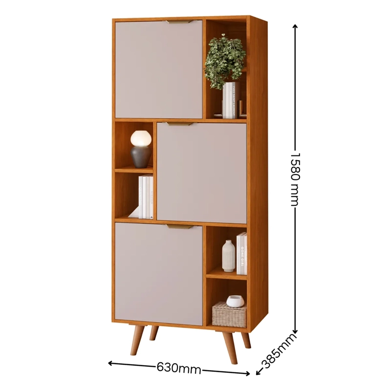 LIBRERO DI PORETTI DESIGN ALIANCA 3P BLANCO - 3