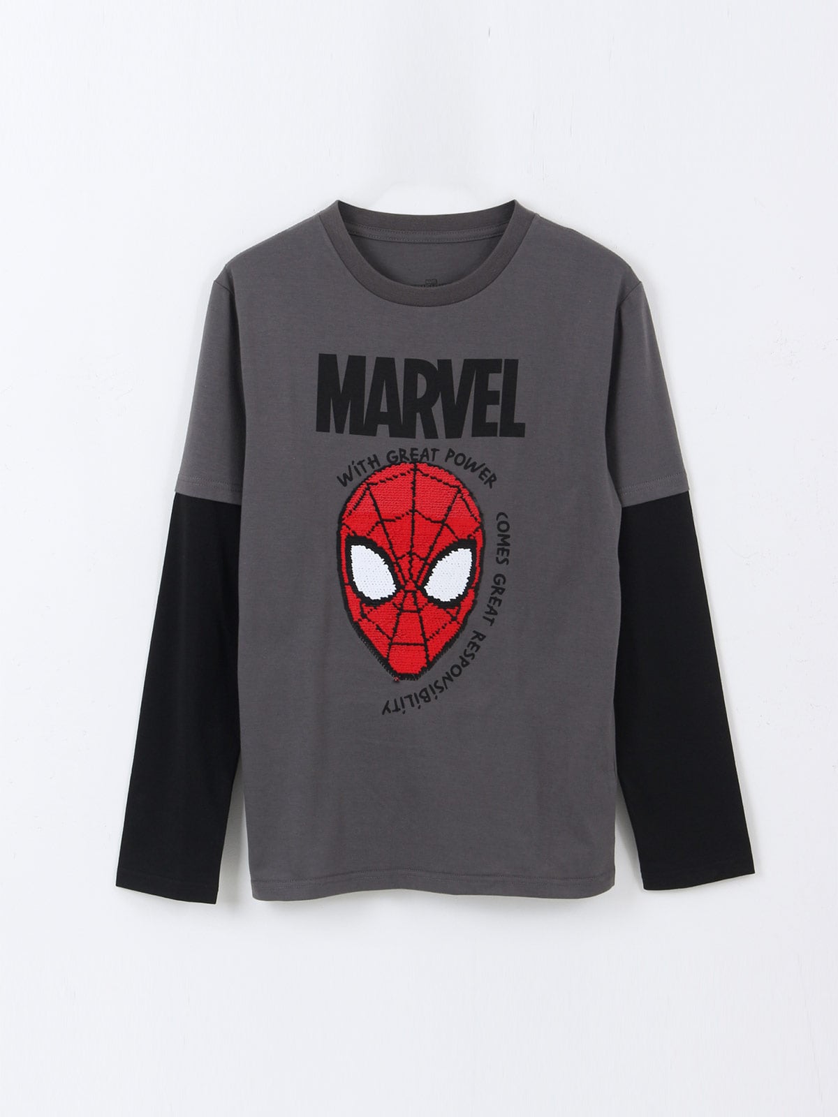 POLERA MANGA LARGA NIÑO MARVEL SPIDERMAN