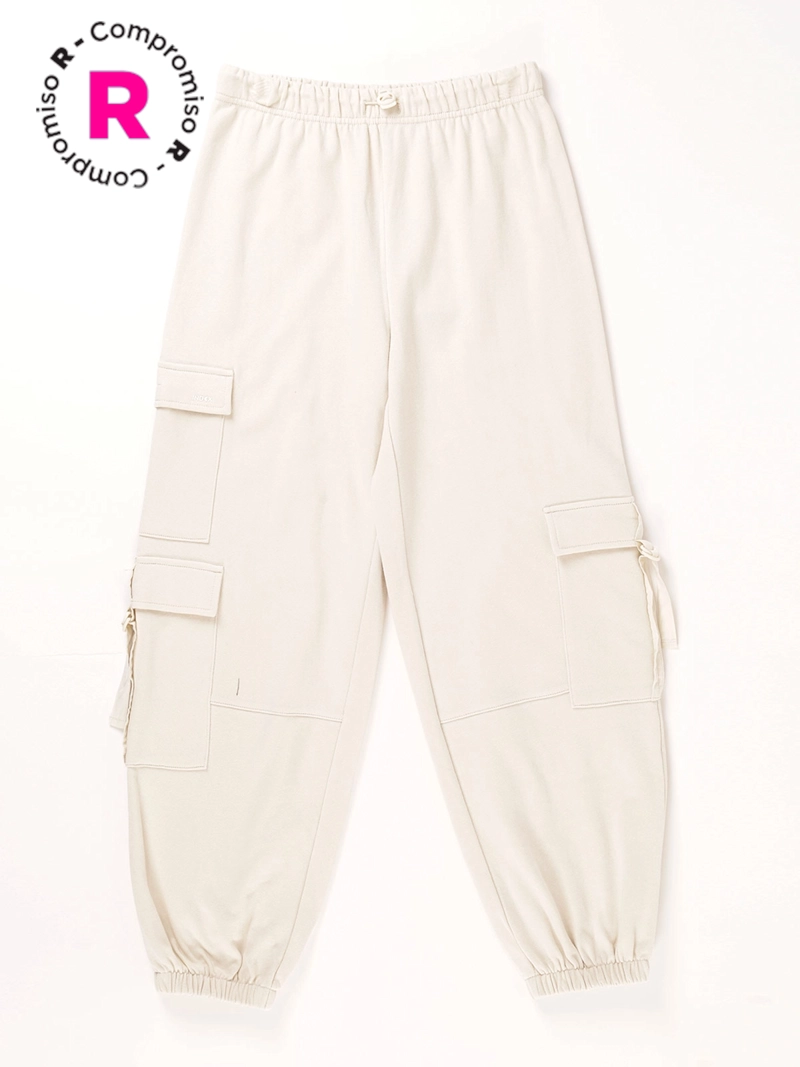PANTALÓN DE BUZO NIÑA INDEX ALGODÓN CINTA - 1