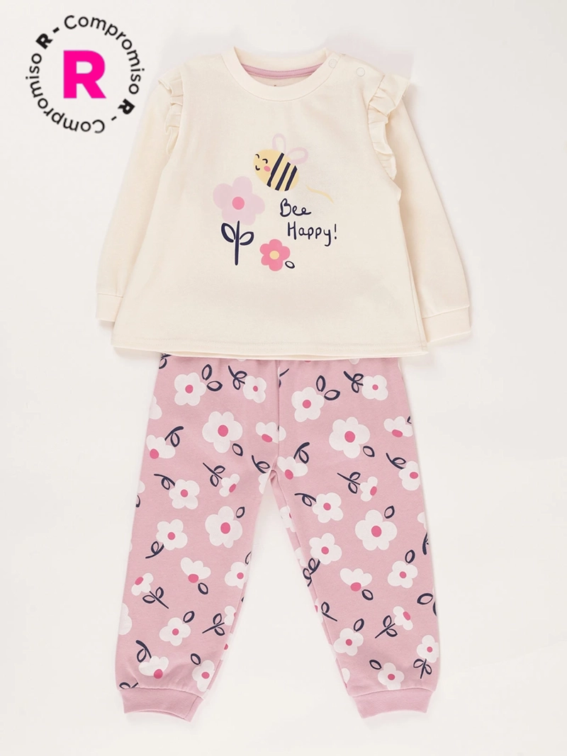 PIJAMA NIÑA BABY HARVEST FLORES - 1