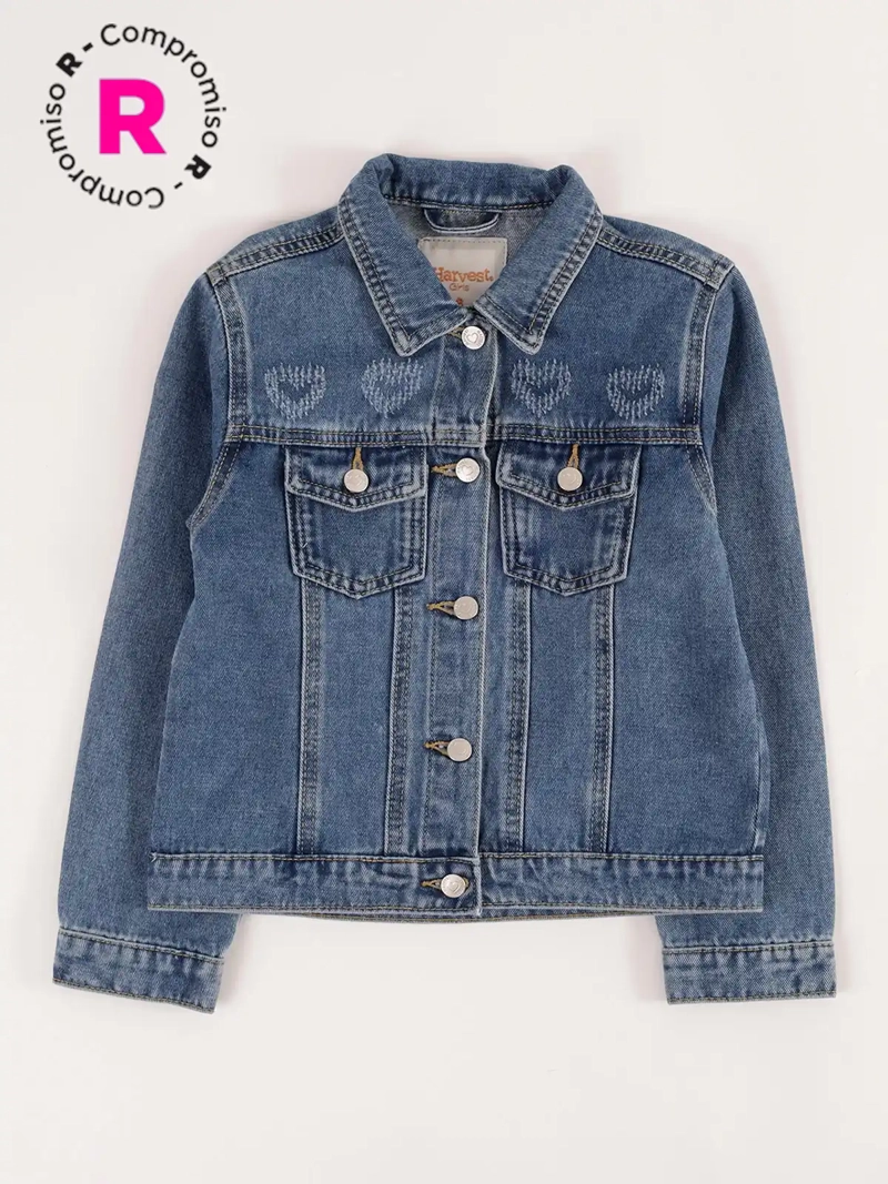 CHAQUETA ALGODÓN NIÑA HARVEST CORAZONES - 1