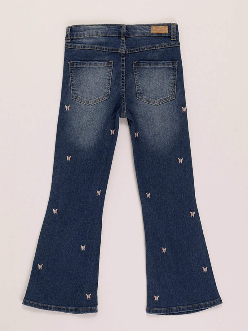 JEANS NIÑA HARVEST FLARE FLORES - 2