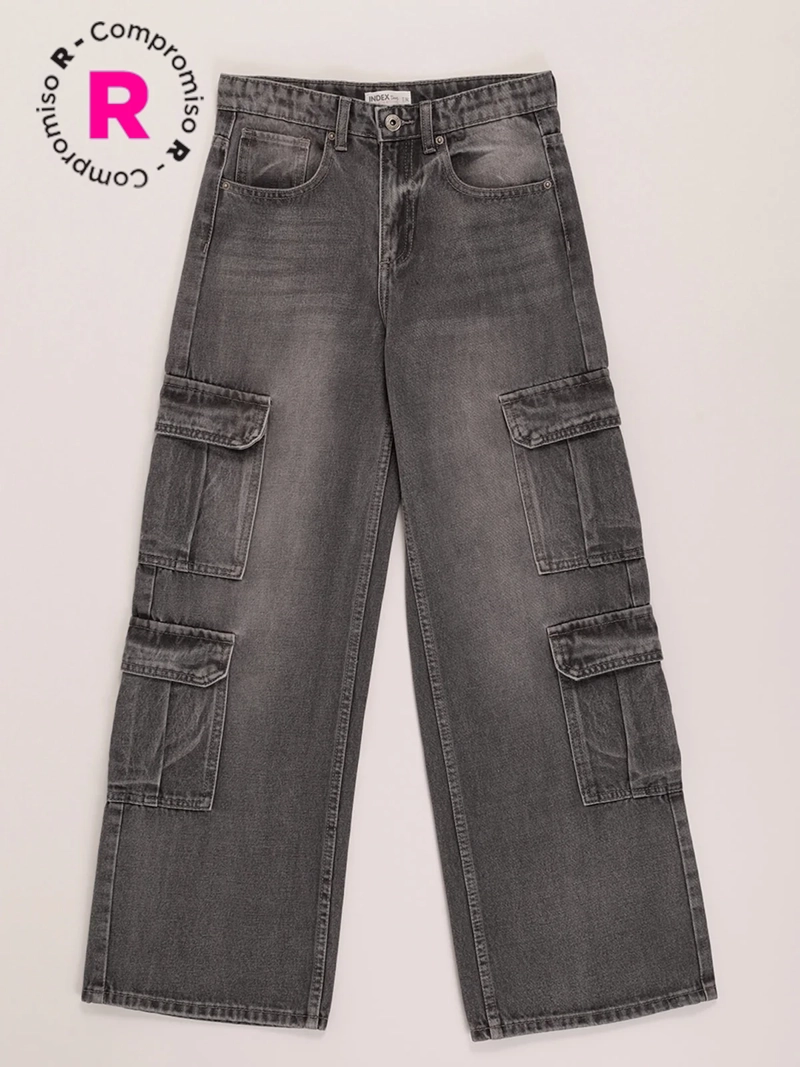 INDEX TEEN JEANS NIÑA INDEX ALGODÓN CARGO FESTIVAL