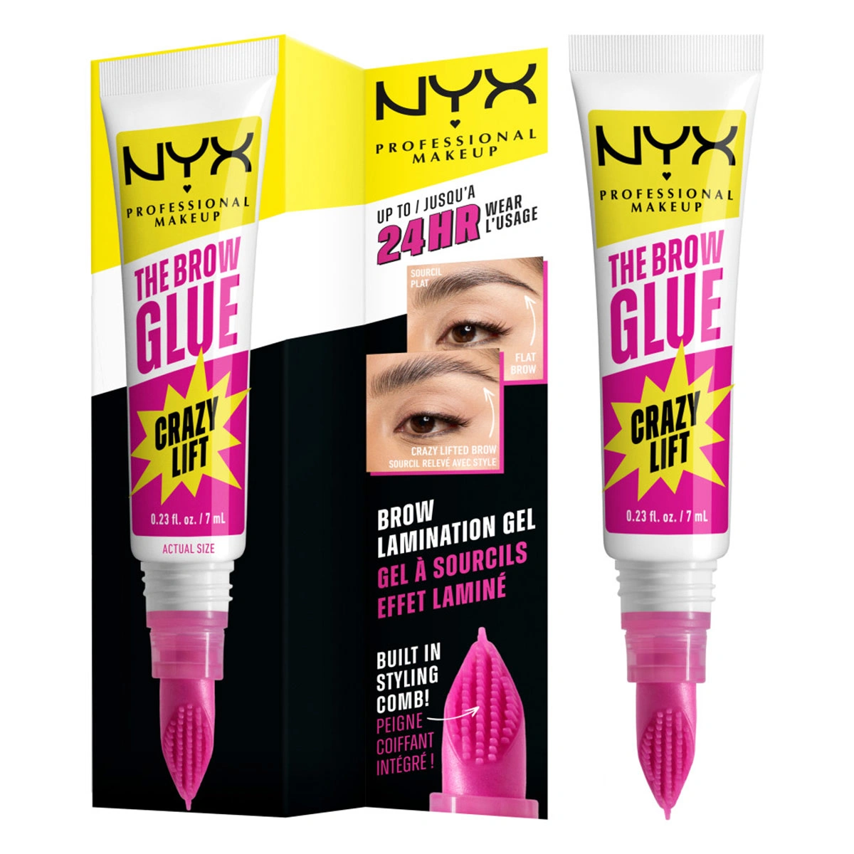 FIJADOR DE CEJAS NYX THE BROW GLUE CRAZY LIFT 01 - 7