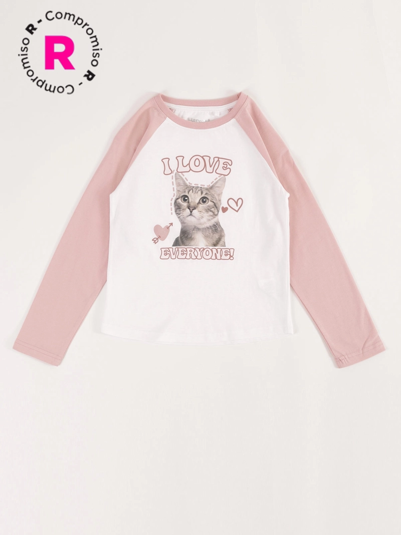 POLERA MANGA LARGA ALGODÓN NIÑA HARVEST TEDDY - 1