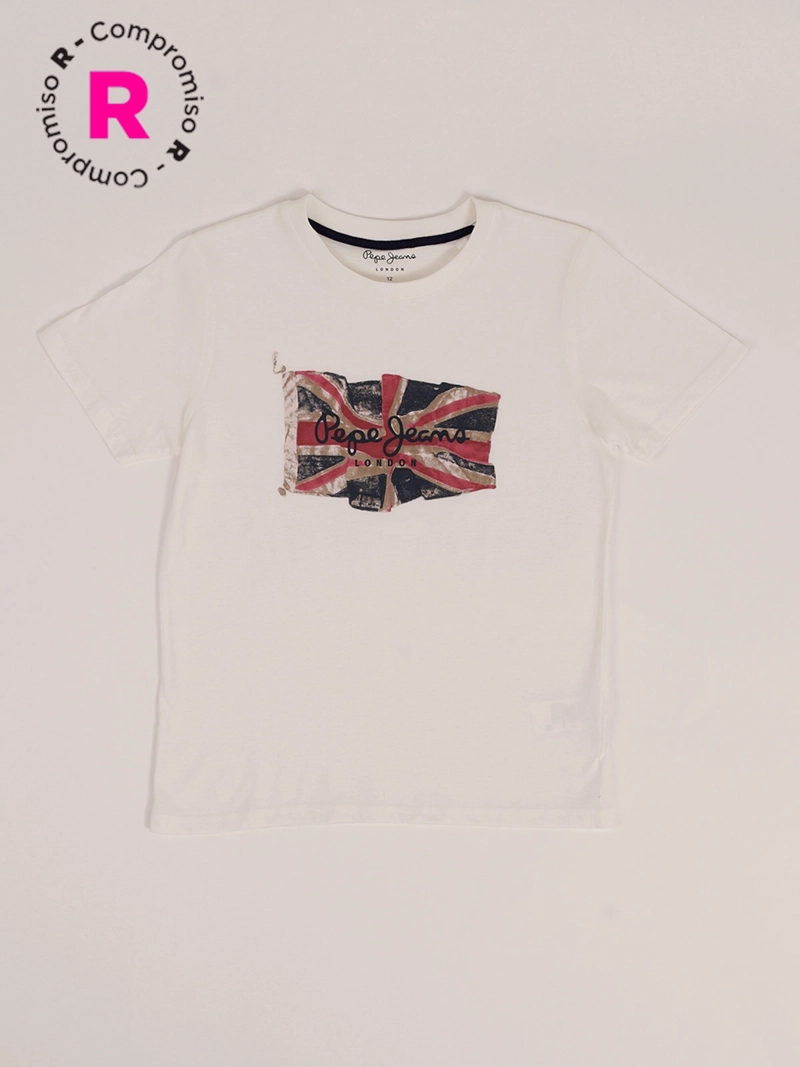 POLERA MANGA CORTA NIÑO PEPE JEANS FLAG - 1