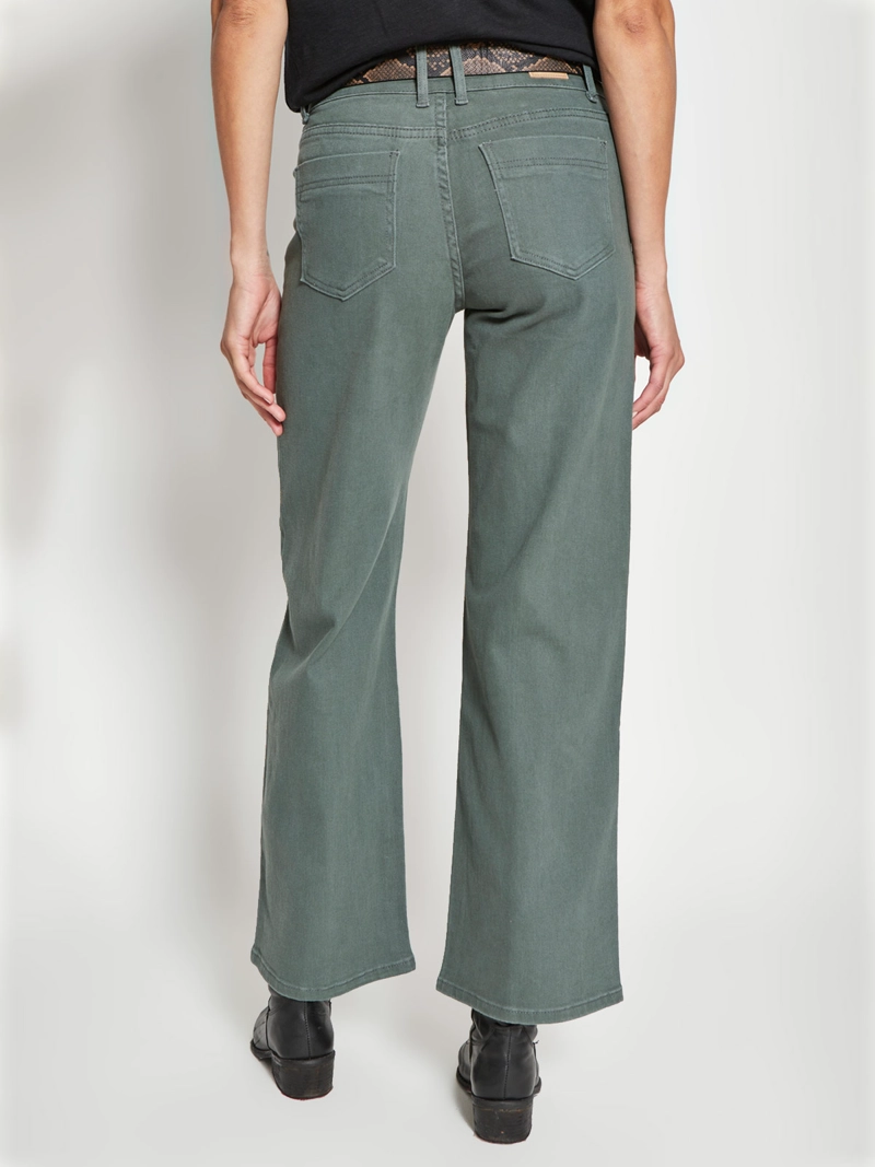 PANTALÓN MUJER TATIENNE ALGODÓN STRAIGHT CINTURÓN SERPIENTE - 3