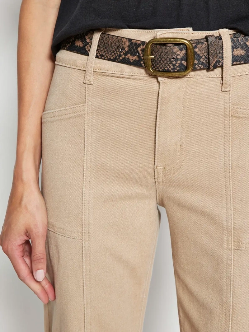 PANTALÓN MUJER TATIENNE ALGODÓN STRAIGHT CINTURÓN SERPIENTE - 4