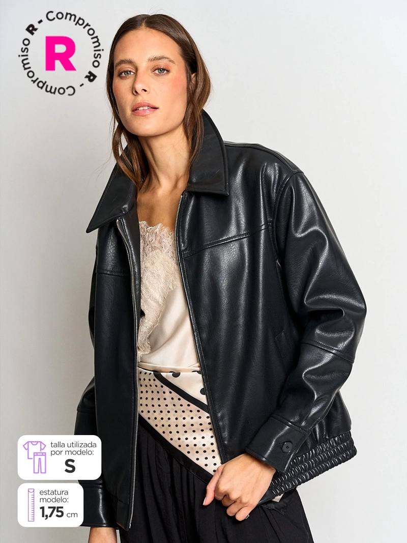 CHAQUETA MUJER MARQUIS EFECTO PIEL - 1