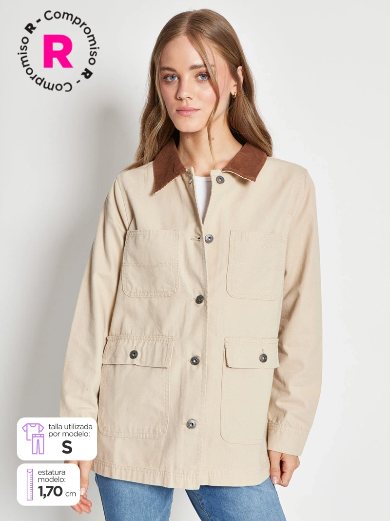 CHAQUETA MUJER PEPE JEANS ALGODÓN  - 1