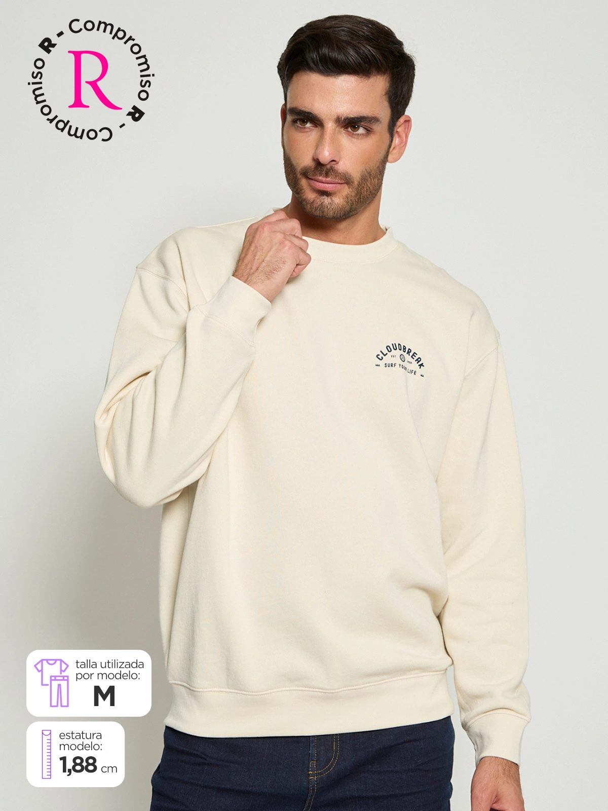 POLERÓN HOMBRE CLOUDBREAK ALGODÓN CREW NECK - 1