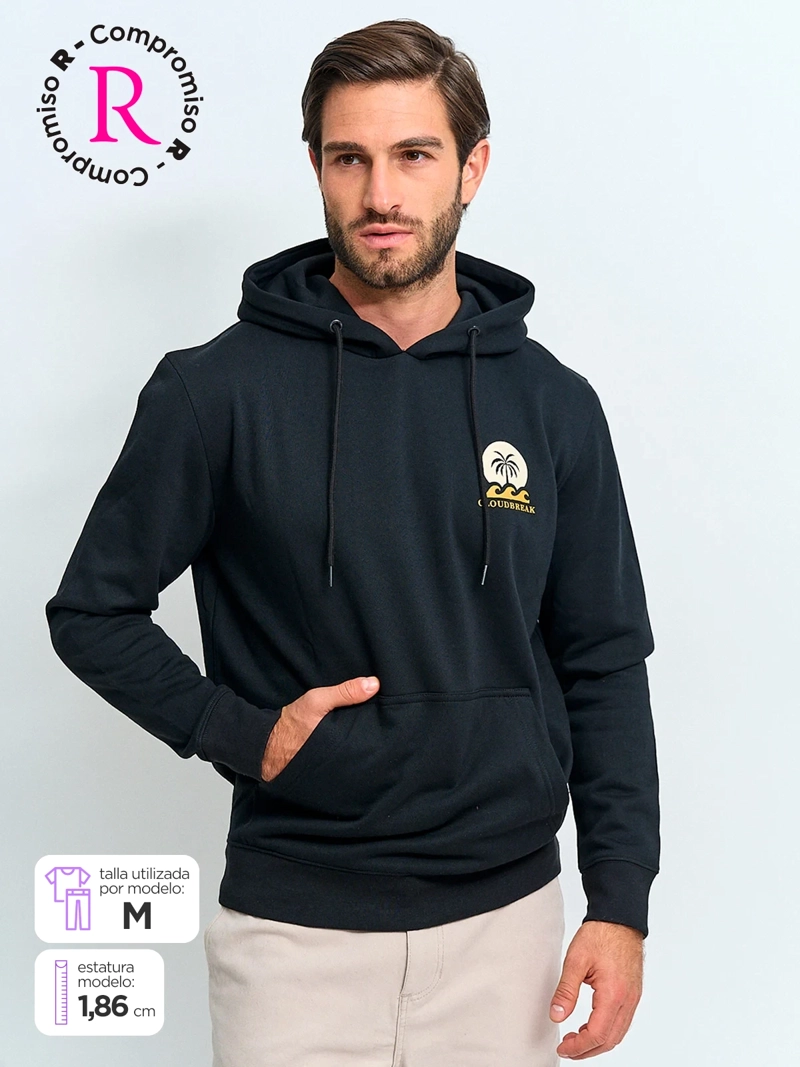 POLERÓN HOMBRE CLOUDBREAK ALGODÓN HOODIE PRINT - 1